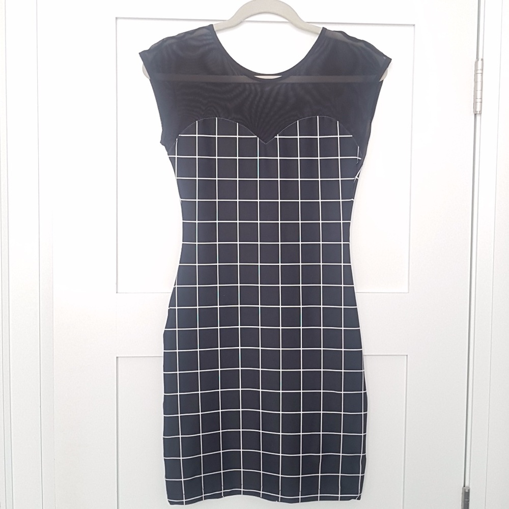 American Apparel Sheer Sweetheart Bodycon Dress